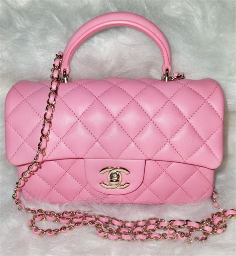 chanel bubble gum pink bag|chanel lambskin bag.